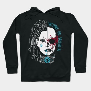 shieldmaiden skull Hoodie